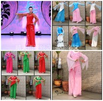 Rain night square dance costume New rain night square dancesee snowflake fly again dance suit multi-color embroidery Z