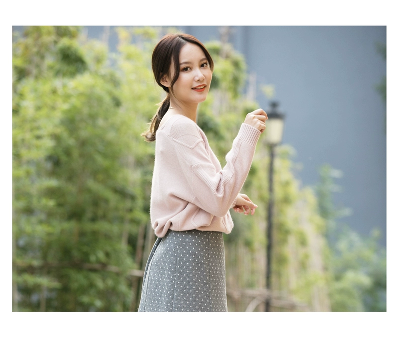 Áo len kim cương ba chiều Aline / Alai - Đan Cardigan