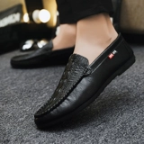 Мальчики для ботинки туфли Doudou Shoes Мужская ленивая обувь кожаная поверхность новая водонепроницаемая 2025 Новая летняя повседневная обувь