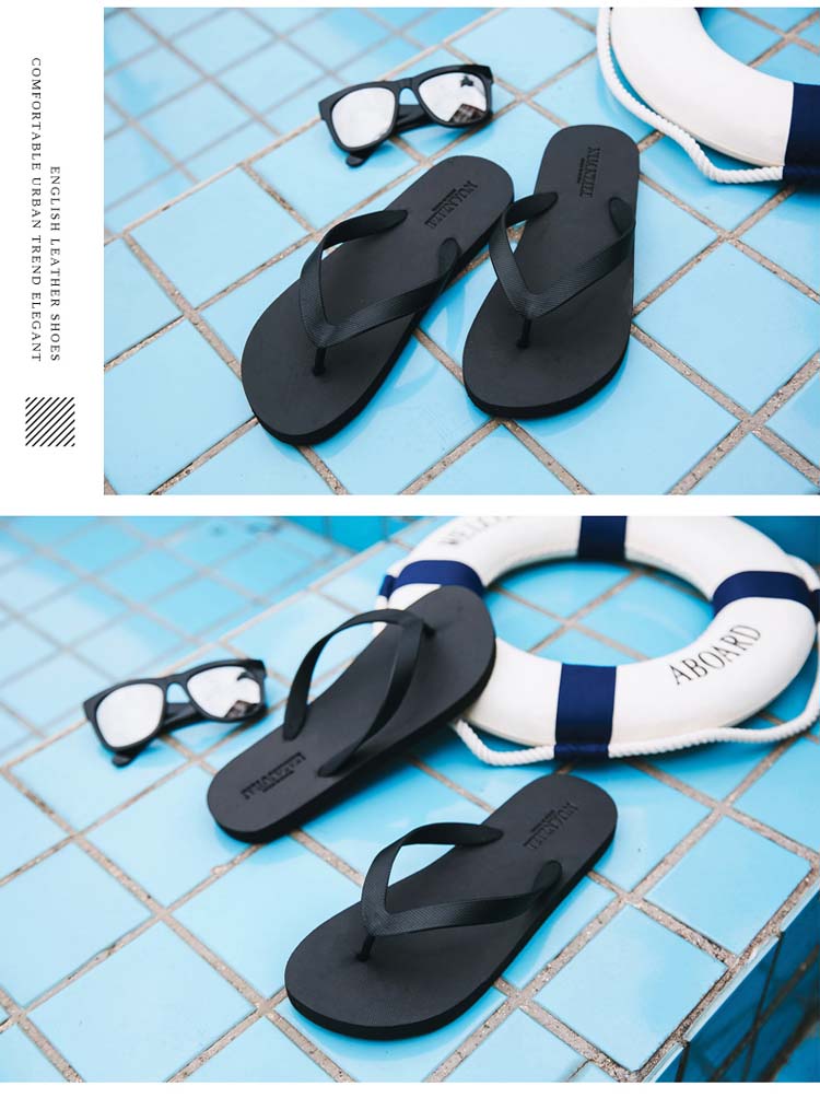 2018 dép mới của nam giới thời trang mùa hè mặc của nam giới không trượt mềm dưới flip flops nam triều kéo bên ngoài mặc giày bãi biển người đàn ông