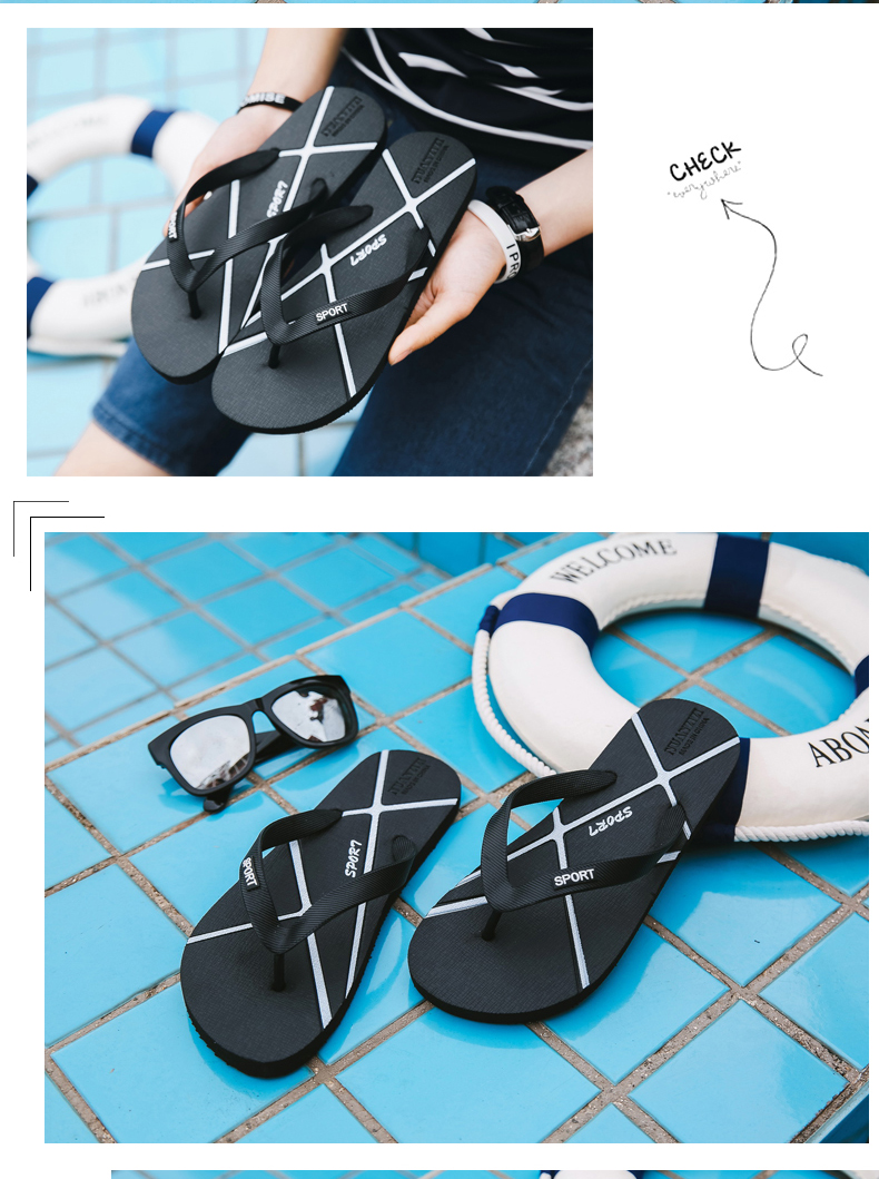 2018 người đàn ông mới của dép mùa hè thủy triều của nam giới ngoài trời flip flops dày non-slip mềm dép mặt đất hoang dã giày bãi biển