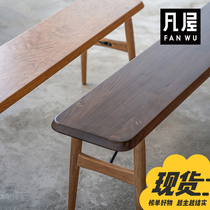 Van house chocolate bench Solid wood bench Bench Shoe change Dining table stool Household stool Cherry wood chair