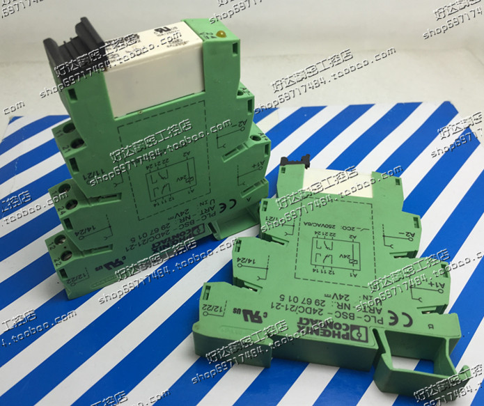 Original Loaded Phoenix Relay 2961192 Base PLC-BSC-24DC 21-21 2967015
