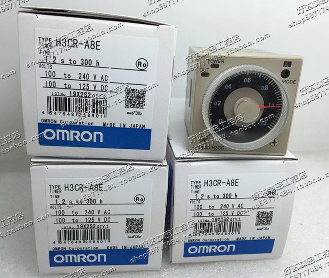 Original installation OMRONOMRON TIMELAPSE RELAY H3CR-A8E 100-240VAC SPOT