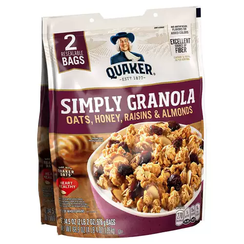 Ebuy Direct Mail Quaker Guerger Oatmeal Nutrition Breakfast Maccoli Matta Mician Mattius Honey Grain 1950G