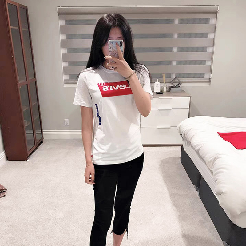 eBuy American Levis Levis Large Child Short Sleeves Short Sleeves Clothes Comfortable Breakthrough Cotton T-shirts 2 pieces