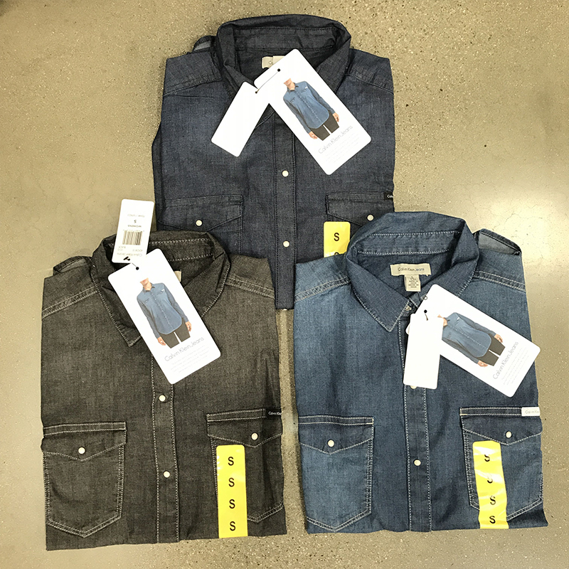 Hoa Kỳ mua * Áo sơ mi dài tay nữ denim của sơ mi denim giản dị hoang dã mùa thu và áo khoác mùa đông thư trực tiếp thoải mái sơ mi kẻ