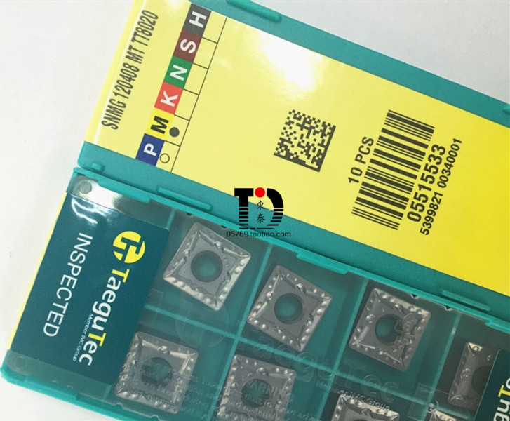 Teguc Taegutec SNMG120408-MT TT8020 stainless steel intermittent cutting numerical control blade