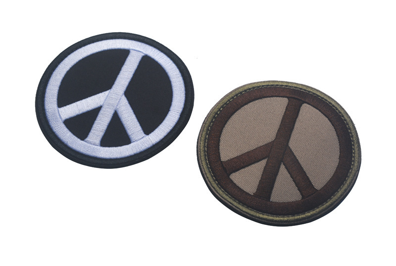 Amazon Stock Source Spot Anti-war Cloth Patch Package With Peace Sign Sleeves Embroidery Embroidered Arm Badge Magic Sticker