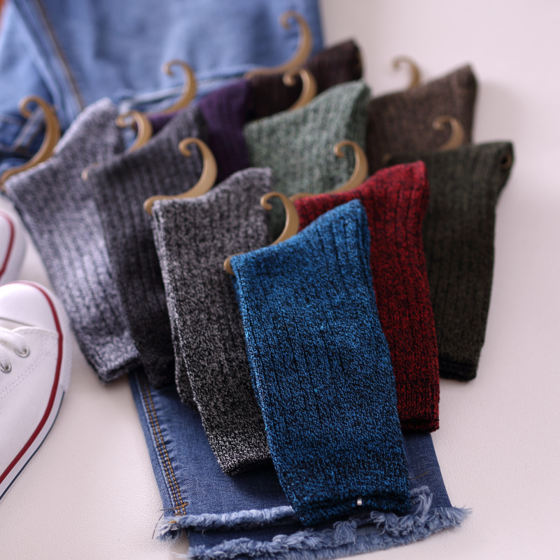 Mùa thu và mùa đông tất nữ vớ vớ vớ nữ vớ vớ cotton tất cổ cao hàn quốc