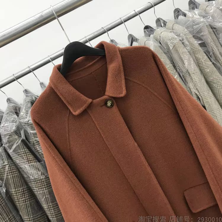 Áo khoác chống mùa bán áo khoác nữ Hàn Quốc Dongdaemun gốc nữ cashmere hai mặt 2018 mùa thu và áo khoác len mới mùa đông - Áo len lót đôi áo len cardigan