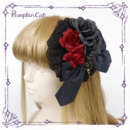 (Spot) Pumpkin Cat Beauty the Rose Color Window-Headwear (Not Seven Days)
