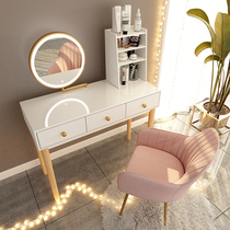 Nordic solid wood dresser storage cabinet integrated bedroom small apartment type net red ins style makeup table modern simplicity