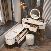 Light luxury rock slab dresser bedroom modern simple high-grade net red TV cabinet integrated small apartment corner makeup table