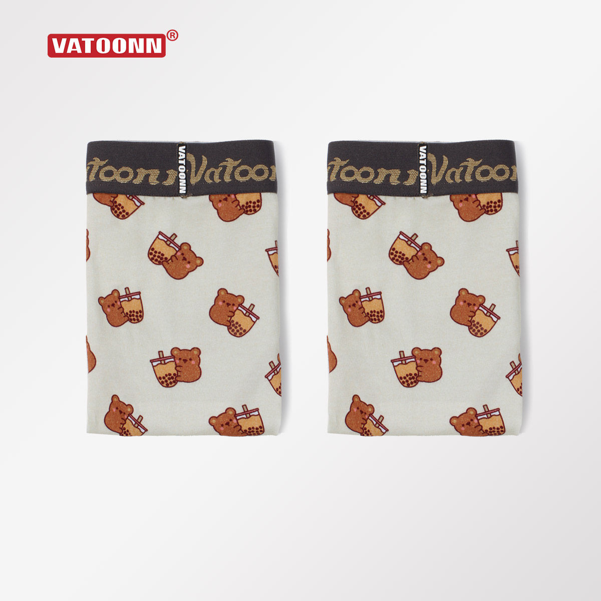 Couple underwear men's boxer pants women's triangle mid-waist cotton breathable abdomen cute suit printing autumn and winter new