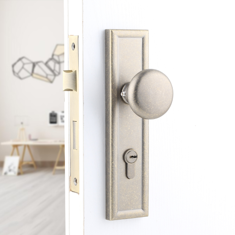 Taiwan Yithyme American Spherical Lock Eurostyle Antique Door Lock Indoor Brief Silent Door Lock Retro made of old door lock