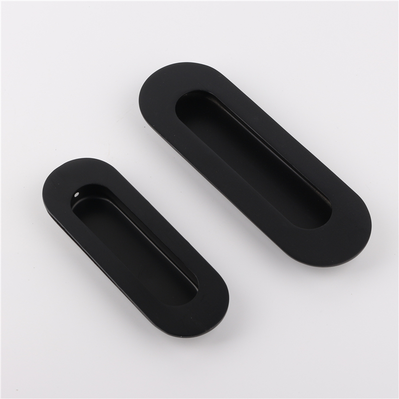 Taiwan Yibli black mobile door handle push-pull shifting door to remove golden dark handle kitchen make-up room with door handle
