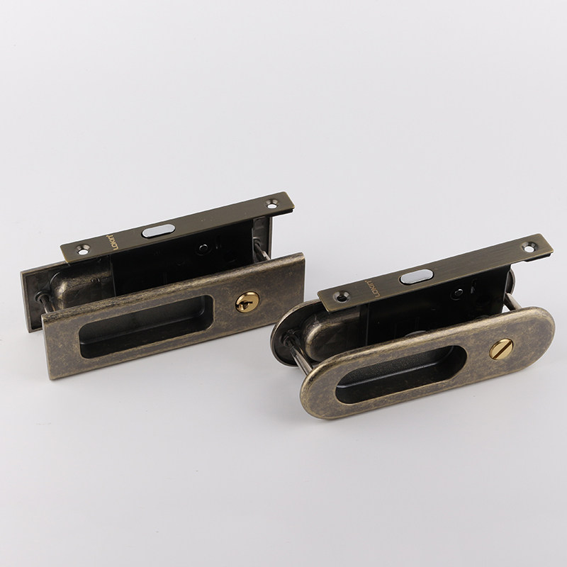 American LOKIN American antique door lock Kitchen Make-up Room Ramen Hook Lock Eurostyle Make Old Folding Door Lock