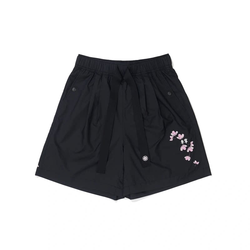 China Li Ning Sakura series shorts women's 2022 summer new loose casual national tide five-point pants AKSS942