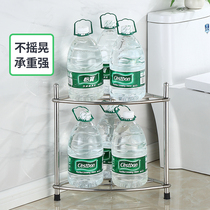 Stainless steel washbasin household storage rack bathroom storage rack bathroom floor-standing toilet toilet triangle basin rack