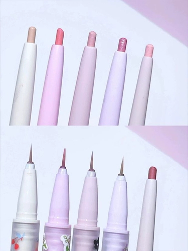 Flortte, двусторонний карандаш для глаз, осветляющая тени для век, создание контуров