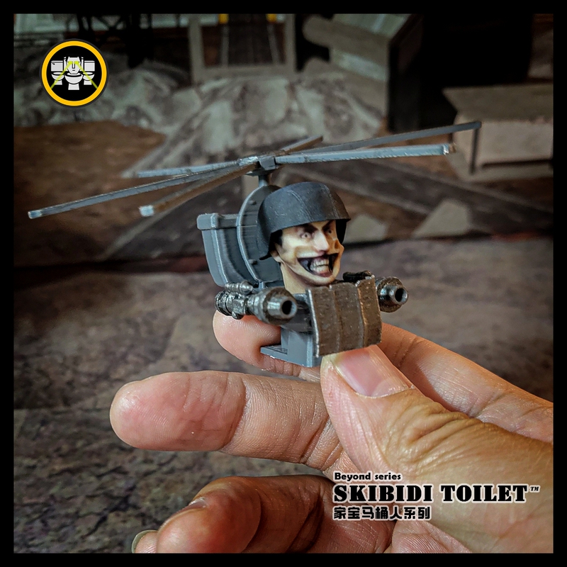 Toilet Man Warrior/Monitoring Doll Miniature Warrior Level Rocket Toilet Man Model B 1/18 Scale Figure