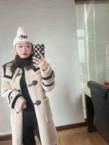 dearyan2021 new winter in long style fur integrated female cappelled lamb fur straw jacket loose