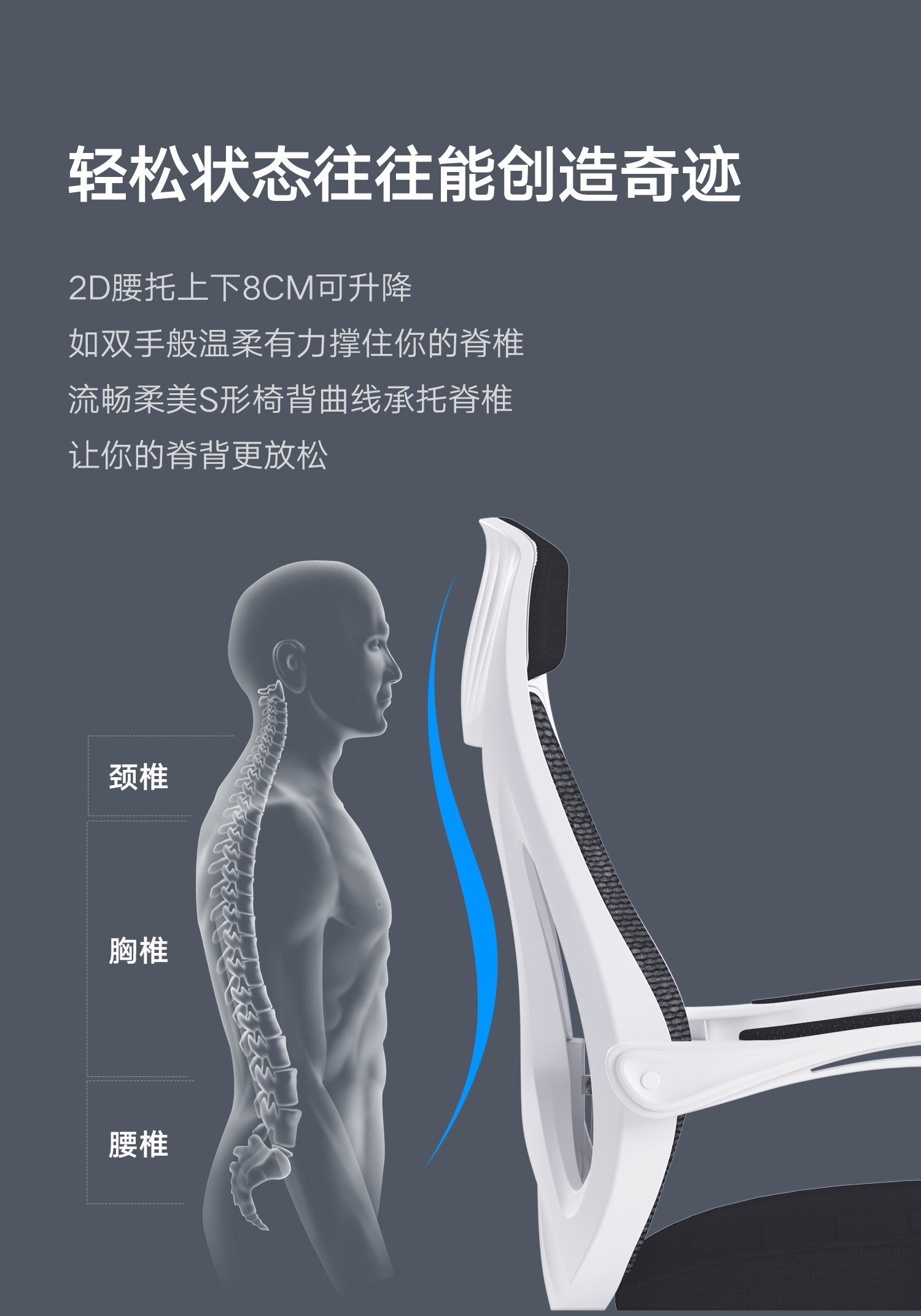 HBADA 黑白调 悠悦系列 人体工学电脑椅 无脚托 轻享版 券后669元包邮 值值值-买手聚集的地方