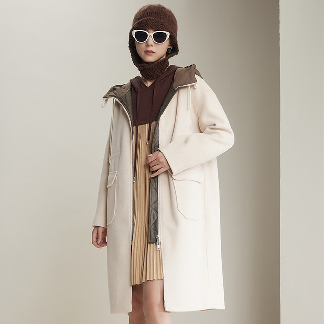 Fankai mid-length casual and fashionable hooded jacket