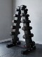 Triangular Rubber-Coated Integrated Dumbbells for Men and Women for Home Fitness for a Pair of Students 1kg~ 10kg Dumbbell Stand Set