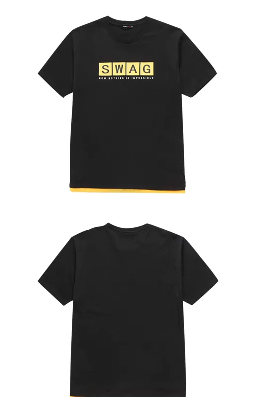 Áo thun nam tay dài màu mè của La Chapelle 2019 mới màu trắng cotton cổ tròn áo thun nam Slim - Áo phông ngắn áo thun polo