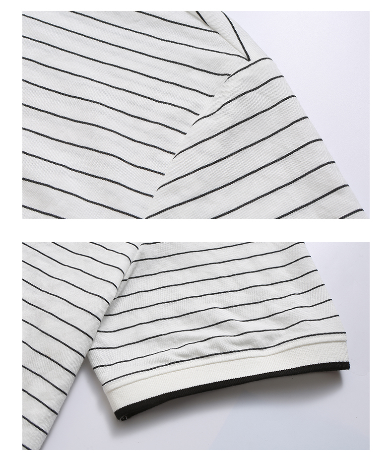 La Chapelle nam jackwalk sọc áo sơ mi Polo 2019 hè mới ve áo ngắn tay áo thun nam công sở - Polo t shirt golf