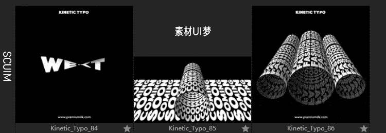 图片[23]-UI设计文字创意动画高级潮流3D立体渐变运动扭曲变形AE模板素材-cg男孩