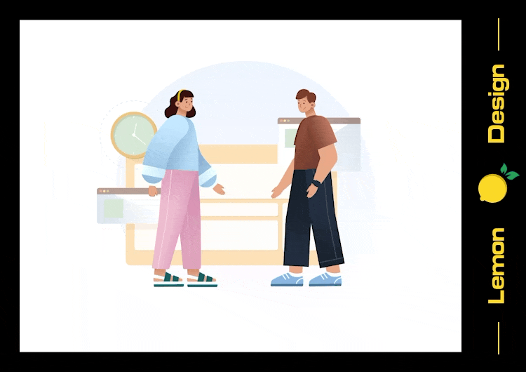 图片[3]-UI设计MG人物动画创意动态扁平插画户外运动场景AE格式模板素材-cg男孩