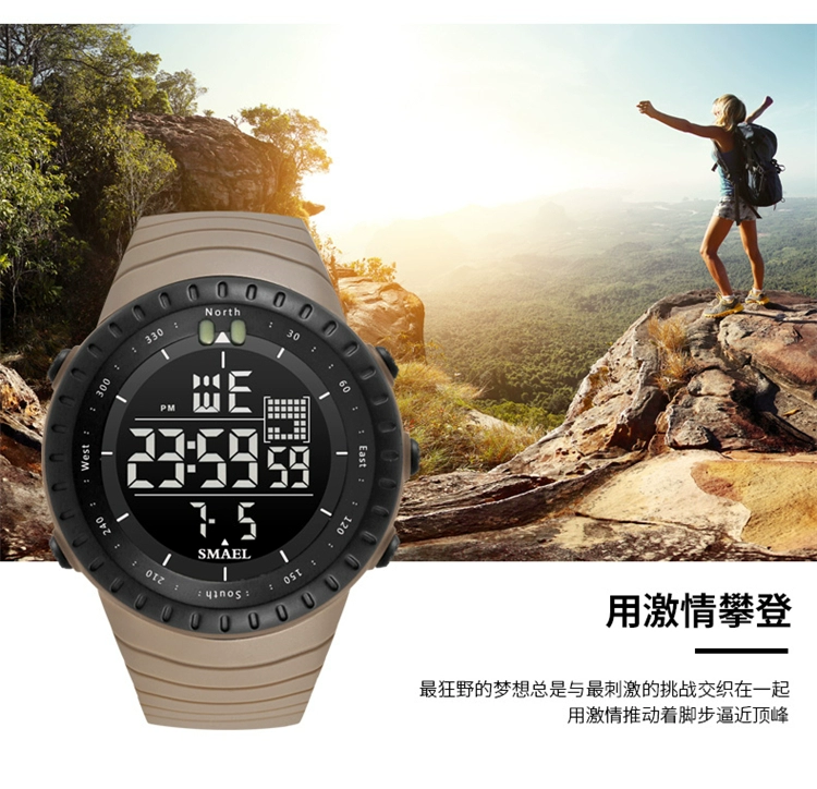 Xu hướng thời trang mới thương hiệu đồng hồ thể thao leo núi ngoài trời đa chức năng chống nước led đồng hồ - Giao tiếp / Điều hướng / Đồng hồ ngoài trời đồng hồ neos
