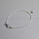 Ciel ຕົ້ນສະບັບເຮັດດ້ວຍມືທໍາມະຊາດສີຂາວສີຟ້າ moonstone bracelet 3mm ທີ່ດີທີ່ສຸດ faceted labradorite anklet ສາຍຄໍແມ່ຍິງ