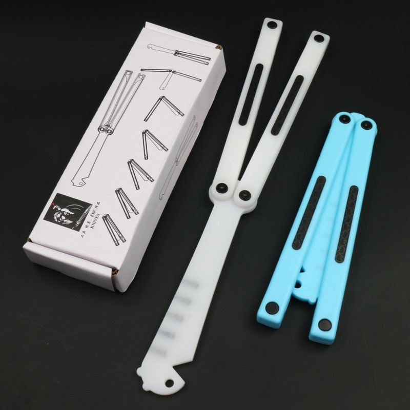Little Lu Workshop Aba Monster Effective Shaft Sleeve Plastic Toy Butterfly Knife Practice Knife Safe Unsharpened
