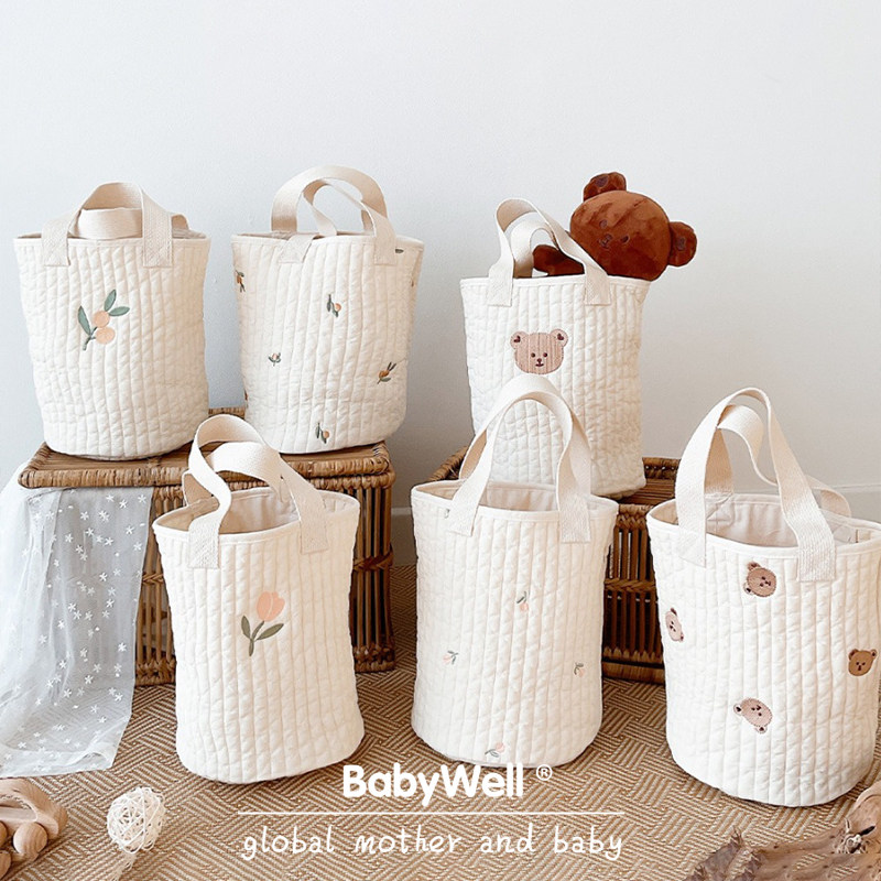 Korean Mommy Bag Hand Bag Small Bear Baby Baby Stroller Bottle Diaper Outside Portable Ins Containing Hanging Bag