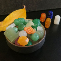 Baobao lock and Tian jade accessories small pieces play with beads carving drum beads pumpkin beads diy Lotus beads diy Lotus beads jade beads