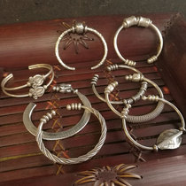 Thai handmade silver flat flat silver bracelet female sterling young road Road twist twist silver bracelet Sterling Silver open bracelet