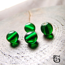 Promotion of Yanxi Raiders Rosary Beads Handmade Ancient Method Green Glass Beads diy Beads 18 Bracelet Accessories Women