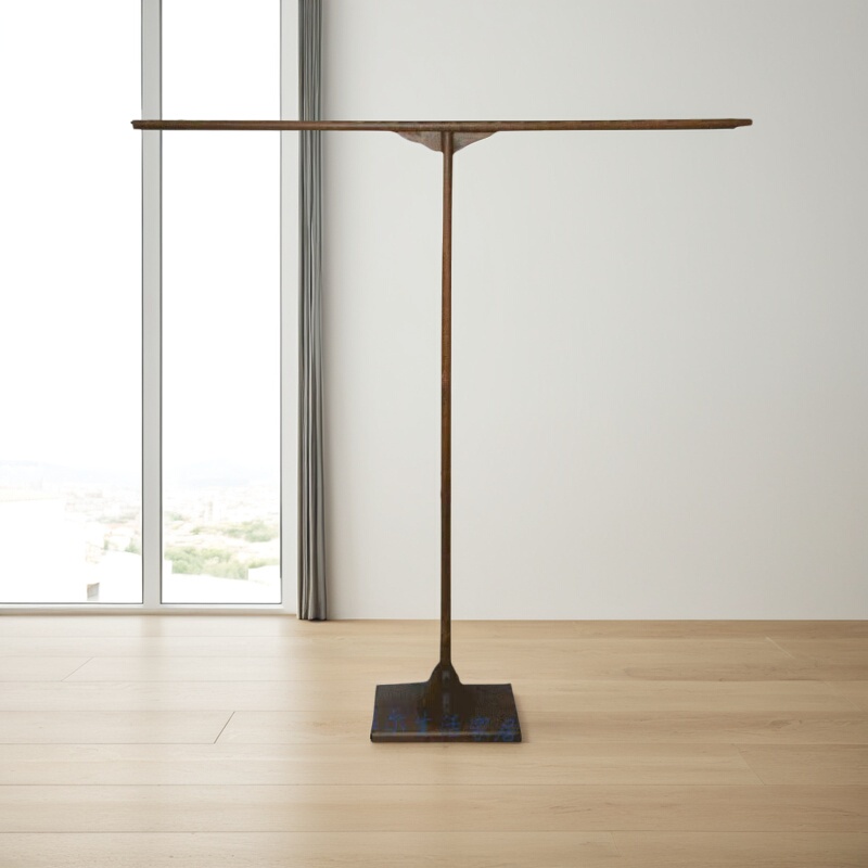 Hanfu Display Stand, Chinese-Style Clothing Hanger, Garment Rack, Tang Suit Floor Stand, T-Shaped Wooden Rack