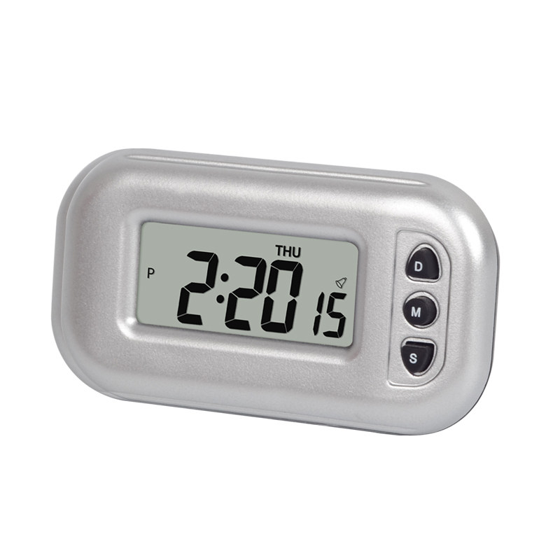 Portable live sub-clock mini clock can stick wall clock with second electronic clock small silent clock
