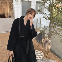 2020 Korean version of pure wool wool sheep cut coat fur one long lamb fur coat women Young
