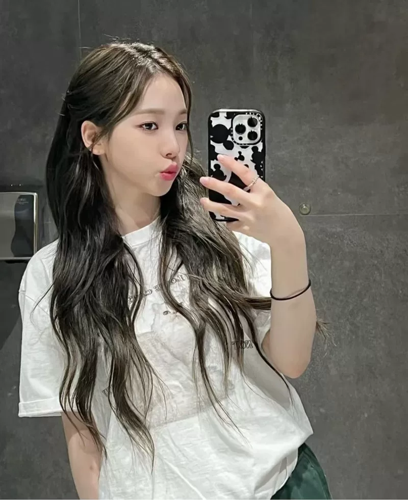 spot goods!NCT Park Zhisheng/Luo Yimin ЮжнаяKorea покупка itzavibe Ангел котенка напечатанная майка короткий рукав