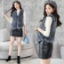 Áo khoác lông nữ 2018 mới giả cao lông cáo lông cỏ vest ngắn lông cáo vest không tay