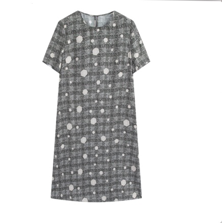 【Xiaowen Sisters Mid-Year Big Sale】Vintage Dress for Women, Short Sleeve, Loose Fit, High-End Slimming Long Dress L90058