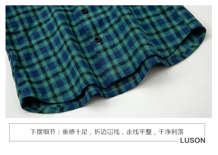 Áo sơ mi nam LUSON 2018 Mới cho bé Áo kẻ sọc Nam Baby Fashion Fashion Áo sơ mi cotton áo sơ mi bé gái