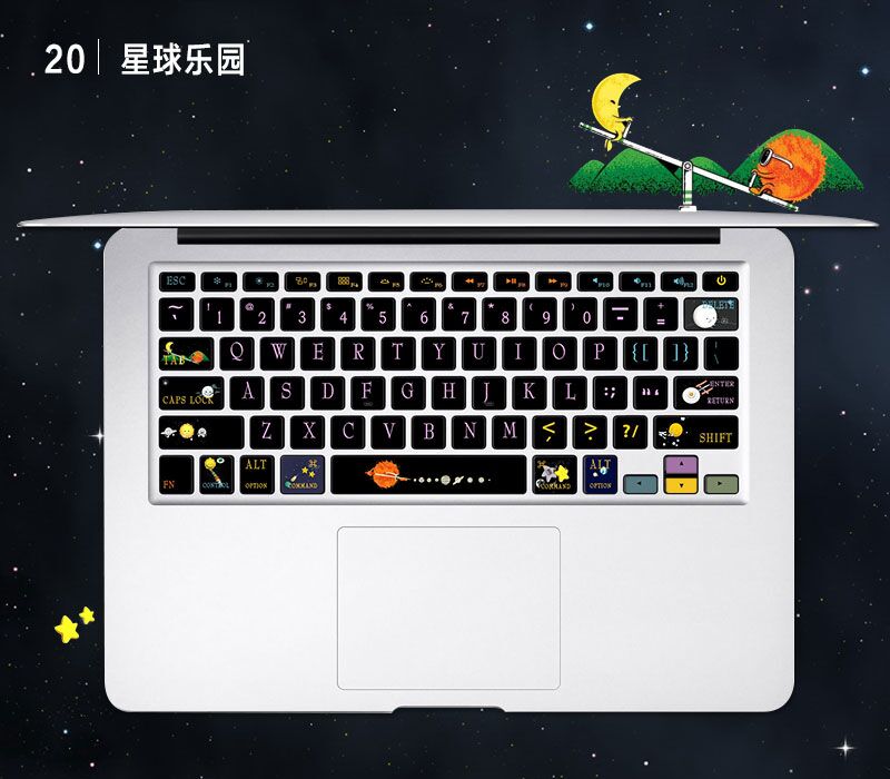 Phổ bàn phím máy tính để bàn dán màng bảo vệ phim hoạt hình cá nhân nút dễ thương dán mài mòn Lenovo - Phụ kiện máy tính xách tay túi đựng máy tính xách tay