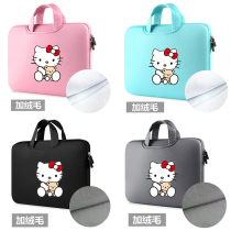 Apple xiaomi Huawei laptop bag handbag Cute girl cartoon protective cover small fresh bag bag